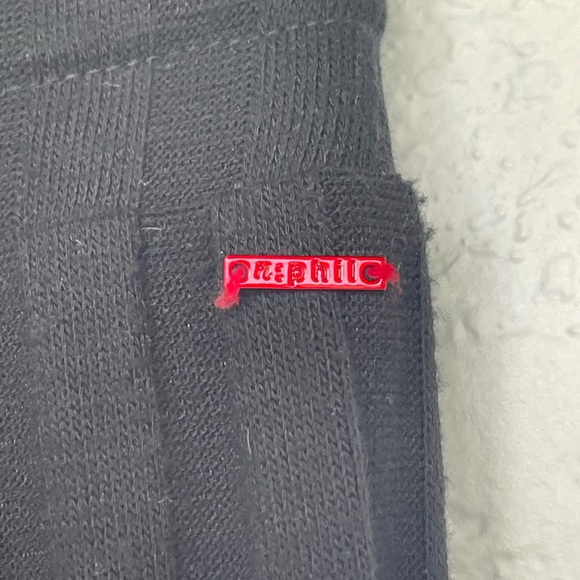 n:PHILANTHROPY black soft pleated drawstring pants with cream bows - Picture 5 of 8